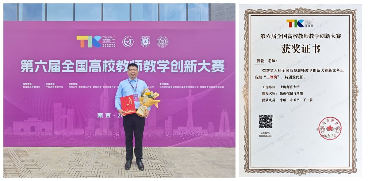 丁一晨）凭借《数据挖掘与预测》课程的